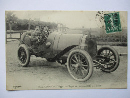 Cpa...circuit De Dieppe...(seine-inf.)...Rigal Sur Automobile Clément...1908...animée... - Other & Unclassified