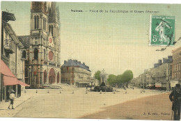 Voiron Place De La Republique Et Cours Senozan - Voiron