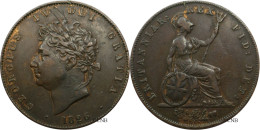 Royaume-Uni - George IV - Half Penny 1826 - TTB/XF40 Rayures - Mon5857 - Altri & Non Classificati