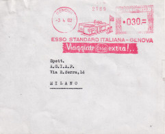 1962   Affrancatura Meccanica Rossa EMA  ESSO STANDAR ITALIANA - 1961-70: Marcofilia