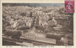 Cpa Moutiers, Vue Générale , La Gare - Moutiers