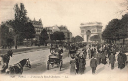 FRANCE - Paris - L'avenue Du Bois De Boulogne - Animé - Carte Postale Ancienne - Other Monuments