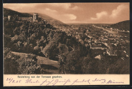 AK Heidelberg / Neckar, Ortsansicht Von Der Terrasse  - Heidelberg