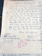 South Vietnam Letter-sent Mr Ngo Dinh Nhu -year-13/3/1953 No-117- 2 Pcs Paper Very Rare - Historical Documents