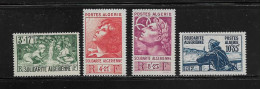 ALGERIE  ( DIV - 504 )   1946   N° YVERT ET TELLIER    N°  249/252    N* - Ongebruikt