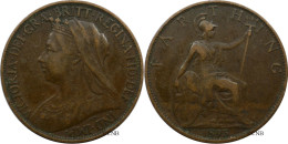 Royaume-Uni - Victoria - Farthing 1895 - TTB/XF40 - Mon6176 - Sonstige & Ohne Zuordnung