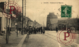 ¡RARE! FRANCIA. FRANCE. Calais. BOULEVARD DE L'EGLATITE. GARAGE. CARROSSERIE. (coin Supérieur Droit Un Peu Damage) - Calais