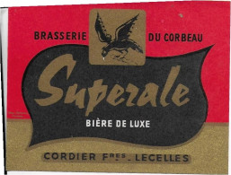 ETIQUETTE         NEUVE BIERE DU CORBEAU CORDIER LECELLES NORD - Cerveza