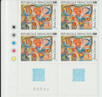 2473** - Bloc De 4 Timbres De Bram Van Velde Avec Coin De Feuille. - Ongebruikt