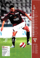 [MD9649] CPM - TORINO CALENDARIO UFFICIALE - OTTOBRE 2008 - SASA BJELANOVIC - PERFETTA - Non Viaggiata - Fussball