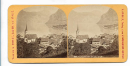 XX19363/ Stereofoto Flüelen  Schweiz Foto Gabler Ca.1880 - Other & Unclassified