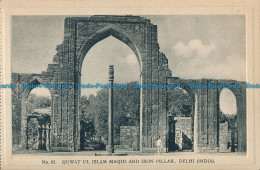 R028830 Quwat Ul Islam Masjid And Iron Pillar. Delhi. India. H. A. Mirza. No 65 - World
