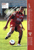 [MD9651] CPM - TORINO CALENDARIO UFFICIALE - NOVEMBRE 2008 - DOMINIQUE MALONGA - PERFETTA - Non Viaggiata - Football