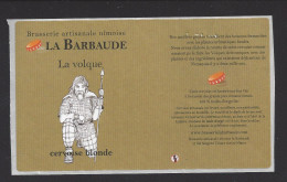 Etiquette De Bière Cervoise Blonde  -  La Volque  -  Brasserie La Barbaude à Nimes  (30) - Bier