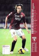 [MD9652] CPM - TORINO CALENDARIO UFFICIALE - NOVEMBRE 2009 - ELVIS ABBRUSCATO - PERFETTA - Non Viaggiata - Fussball