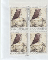 2446** - Bloc De 4 Timbres De Léonard De VINCI Avec Coin De Feuille. - Nuevos