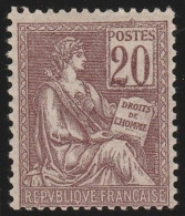 France  .  Y&T   .   113  (2 Scans)    .     **   .     Neuf Avec Gomme D'origine Et SANS Charnière - 1900-02 Mouchon