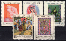 Tchécoslovaquie 1970 Mi 1965-9 (Yv 1809-13), Obliteré - Usati