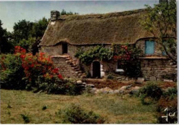 BRETAGNE En Couleurs. -  Chaumière Bretonne à Escalier Extérieur.        Non Circulée - Bretagne