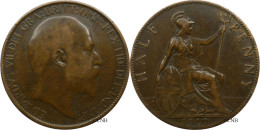 Royaume-Uni - Edward VII - Half Penny 1910 - TTB/XF40//TTB/XF45 - Mon6183 - C. 1/2 Penny