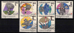 Tchécoslovaquie 1970 Mi 1970-5 (Yv 1814-9), Obliteré - Gebruikt