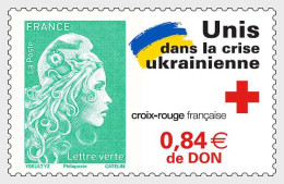 France 2022 All United With Ukraine Stamp MNH - Ungebraucht
