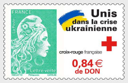 France 2022 All United With Ukraine Stamp MNH - Oekraïne