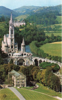 FRANCE - Lourdes - Vue Générale De La Basilique - Colorisé - Carte Postale - Lourdes