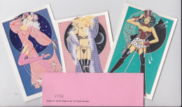 Kasia Charko Pochette Complète Set De 6 Cartes Postales Limited Proof Edition Lady Pin-up Erotisme Dessin Artiste Artist - Sonstige & Ohne Zuordnung