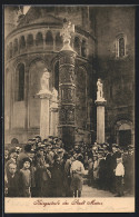 AK Mainz, Nagelung Der Kriegssäule Der Stadt  - War 1914-18