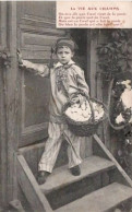 . La Vie Aux Champs .  Enfant Avec Un Panier D'Oeufs ; . - Costumes