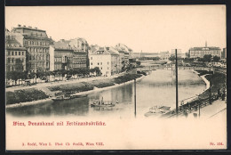 AK Wien, Donaukanal Mit Ferdinandsbrücke  - Andere & Zonder Classificatie