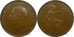 Royaume-Uni - George V - Half Penny 1932 - TTB/XF45 - Mon6187 - C. 1/2 Penny