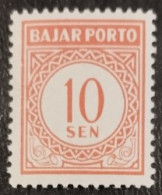 Indonesia Indonesien- 10 SEN "Bajar Porto"  - MNH** - Indonésie