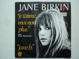 Jane Birkin Avec Serge Gainsbourg 45Tours SP Vinyle Je T'aime... Moi Non Plus Warner Bros Records - Other - French Music