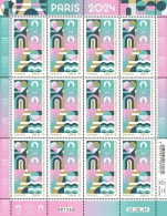 France 2024 Olympic Games Paris Olympics Symbolism Logo Sheetlet MNH - Zomer 2024: Parijs