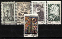 Tchécoslovaquie 1973 Mi 2160-4 (Yv 2005-9), Obliteré - Usati