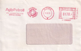 1979   N. 2 Affrancature Meccaniche Rosse EMA  SNAM  E  AGIP PETROLI Milano Roma - 1961-70: Marcophilie