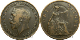 Royaume-Uni - George V - One Penny 1913 - TTB/XF40//TTBXF45 - E0282 - D. 1 Penny