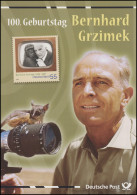 2731 Fernsehmoderator Und Tierfachmann Bernhard Grzimek - EB 2/2009 - Other & Unclassified