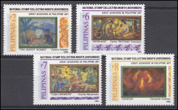 Philippinen: Philatelie National Stamp-Collecting Gemälde/Painting 1995, Satz ** - Sonstige & Ohne Zuordnung