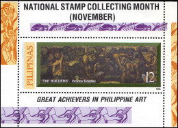 Philippinen Philatelie National Stamp-Collecting Gemälde/Painting 1995, Block ** - Sonstige & Ohne Zuordnung