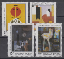 Ungarn: Moderne Kunst 1989 & Gemälde, 4 Werte, Satz ** - Autres & Non Classés