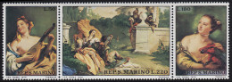 San Marino: Gemälde & Paintings Tiepolo 1970, Zusammendruck ** - Sonstige & Ohne Zuordnung