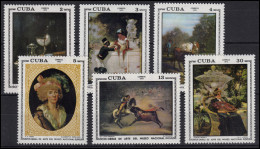 Karibik Gemälde Paintings Heda, Landaluze, Troyon, Fabre, Morell 1973 6 Werte ** - Sonstige & Ohne Zuordnung