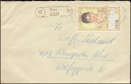 Landpost 12 Gera 6501 Auf Brief 65 Gera 4.4.67 Nach Weingarten - Other & Unclassified