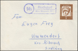 Landpost 14b Hochdorf über Biberach Auf Damen-Brief, Frankatur Nicht Entwertet - Andere & Zonder Classificatie