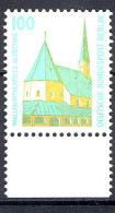 834 SWK 100 Pf Unterrand ** Postfrisch - Unused Stamps