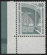 796 SWK 80 Pf Ecke Ul MIT Naht ** Postfrisch - Unused Stamps