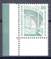 796 SWK 80 Pf Ecke Ul OHNE Naht ** Postfrisch - Unused Stamps